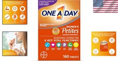 Daily Multivitamins for Women – 160 Count Tablets Supporting Immune & Energy
