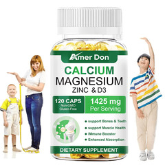 Height Growth Calcium Vitamin D3 Caps Natural – Promote Bone Growth 120 Capsules