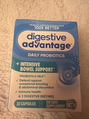 Digestive Advantage Intensive Bowel Support Probiotics 32 Capsules Exp 11/2026