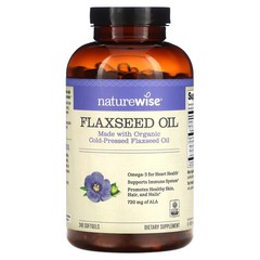 2 X NatureWise, Flaxseed Oil, 240 Softgels-worldwide