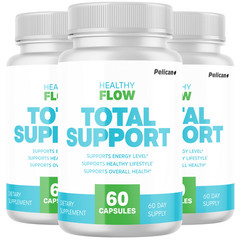 Healthy Flow- Cardiovascular Health, Blood Pressure & Sugar Support- 3 Bottles