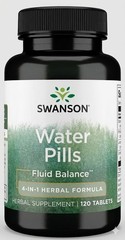 Water Pills, 4-in-1 Herbal Formula, 120 Tablets