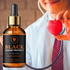 (2 Pack) Black Sugar Protect Drops Advanced Blood Support Supplement 30 Servings