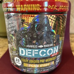 Anabolic Warfare DEFCON Fully Loaded Pre-Workout Peach Rings 5/2026