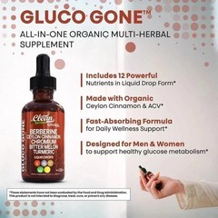 Clean Nutra Berberine with Ceylon Cinnamon Supplement Liquid Drops