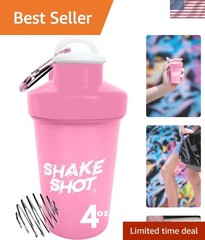 Leak-Proof Mini Shaker Bottle in Pink – Ideal for Creatine & Small Scoop Powders