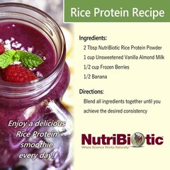 NutriBiotic Organic Rice Protein, Chocolate 22.93 Oz (1 Lb 6.93 Oz)