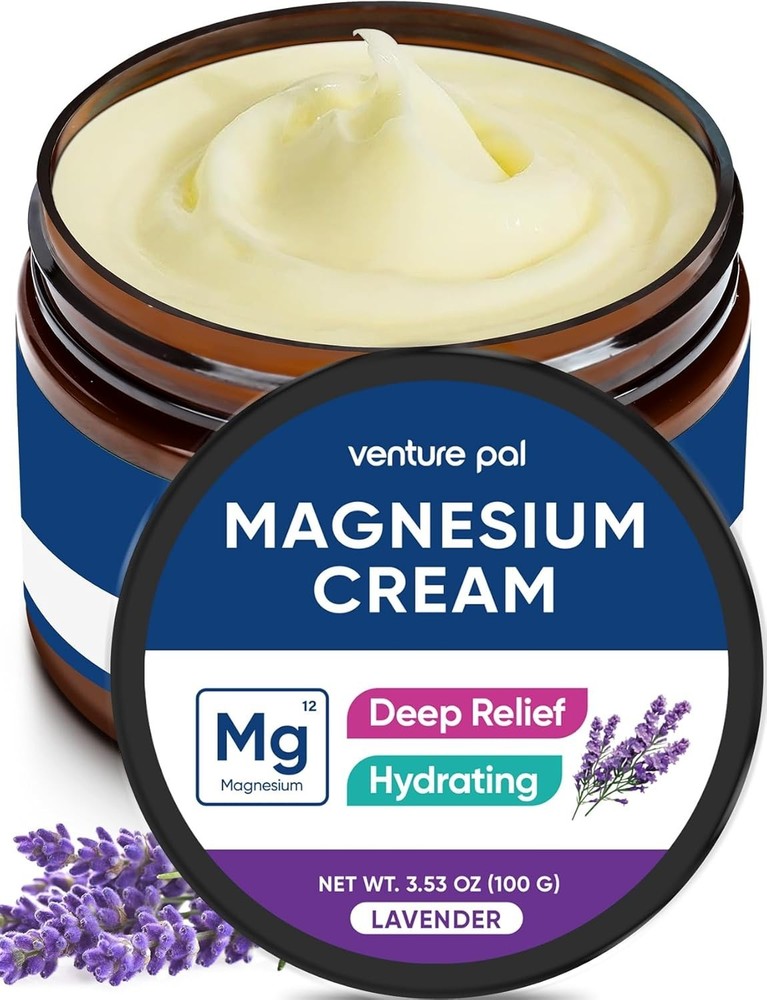 Venture Pal Magnesium Lotion Topical Magnesium Cream for Sleep Leg Cramps & P…