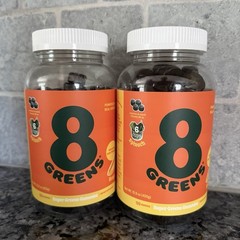 8Greens Daily Super Greens 120 Gummies x 2 PACK Mango Flavored, Sealed, 01/2027