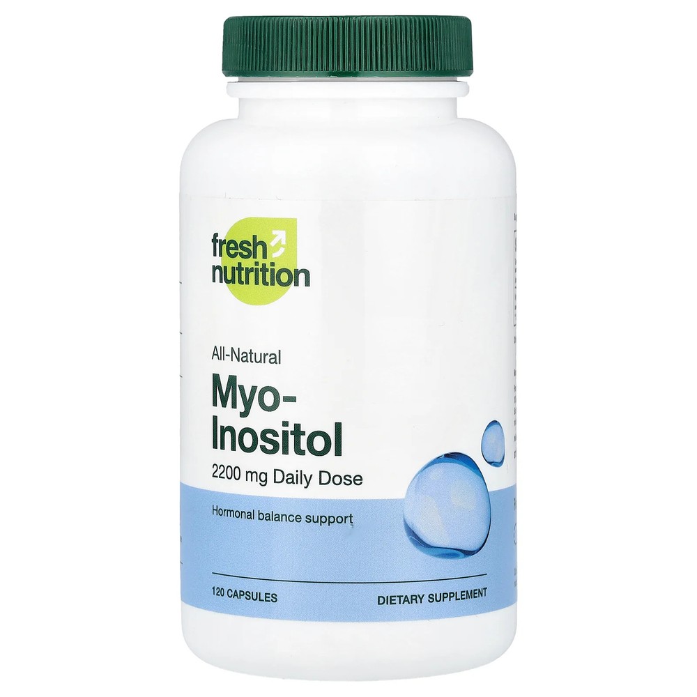 2 X Fresh Nutrition, Myo-Inositol, 120 Capsules (550 mg per Capsule)