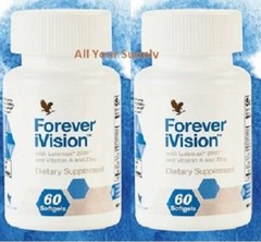 2 bottles Forever iVision (60 softgel)- complete eye support for digital age
