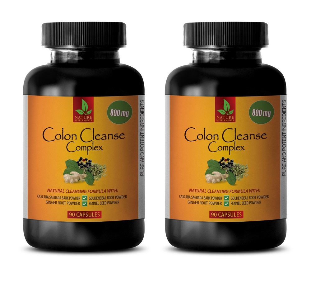 laxative pills – COLON CLEANSE COMPLEX – constipation relief -2 Bot 180 Capsules