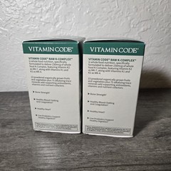 2PK Garden of Life Vitamin Code Raw K-Complex 60 Veggie Caps Exp 10/27 NEW