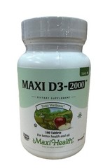 Maxi Health D3 2000IU – 180 Tablets
