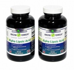 Alpha Lipoic Acid 600mg 2 Pack 240 Capsules Antioxidant Support Supplements