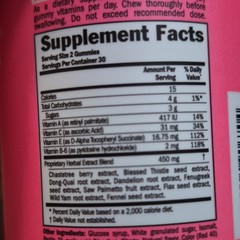 BEARVANA Women’s Health Berry Gummy Supplement Vegan GF Soy-Free 60 ct
