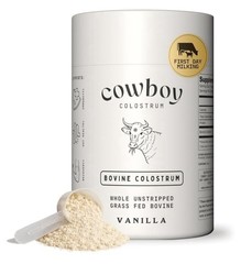EXP:09/2028. Cowboy Colostrum BOVINE COLOSTRUM Supplement 4.8Oz Vanilla.