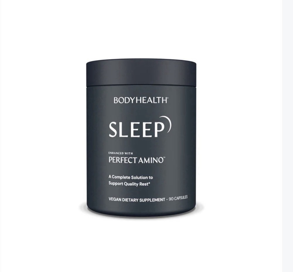 BodyHealth Sleep Enhanced with PerfectAmino 90 Capsules Vegan Exp 3/27 -NEW-
