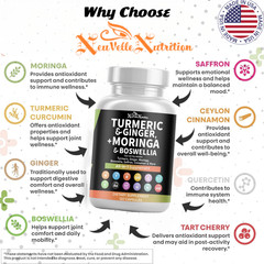 Moringa, Turmeric, Boswellia, Ginger, Ashwagandha, Quercetin, Cinnamon & More