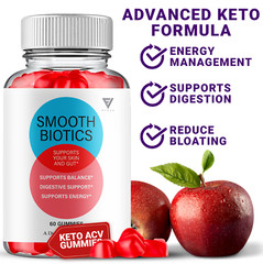 (2 Pack) Smooth Biotics Gummies SmoothBiotics Skin & Gut Support (120 Gummies)
