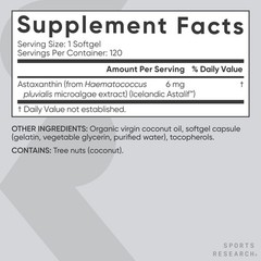Astaxanthin Supplement from Algae – For Antioxidant Activity, Skin & Eye Health