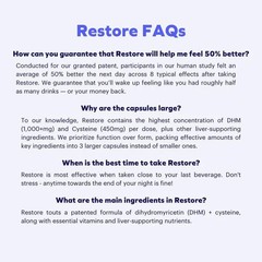 Cheers Restore | Supplement with DHM + L-Cysteine | Feel enhanced after Drink…