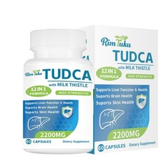 2200MG TUDCA Supplement with Milk Thistle 60 Count (Pack of 1)