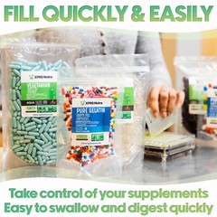 Capsules Express Size 5 Red Empty Gelatin Capsules Gelcaps Kosher DIY Caps