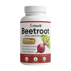 Lemeli Beetroot – 1300mg, Lemeli Beet Root Supplement 60 Capsule Supplement