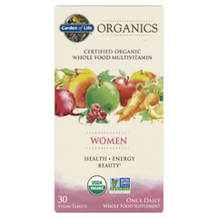 Garden of Life Organic Women's Daily Vegan Multivitamin Tablets – 30ct