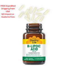 Country Life R-Alpha Lipoic Acid Complex 300mg – 60 Count (Pack of 1)