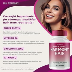 HarmonyHair Harmony Hair Oil Supplement – 120 Capsules (2 Pack)