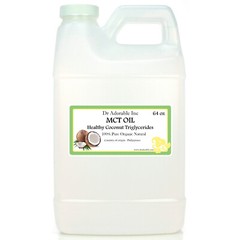 64 OZ PURE PREMIUM MCT OIL 100% COCONUT SOURCED VEGAN NATURAL by DR.ADORABLE