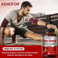 Panax Ginseng 120 Capsules Maca Support Performance Stamina Ability Supplement