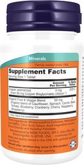 NOW Foods Copper Glycinate 3mg 120ct – Essential Mineral Supplement Health