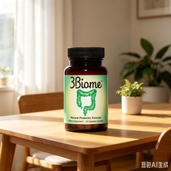 Natural 3Biome Probiotic Dietary Supplement Gluten & Non-GMO Free, 30 Vegan Caps