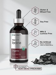 Nascent Iodine 325mcg 4oz Organic Liquid Supplement Non-GMO Gluten Free USA