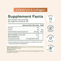 Bloom Nutrition Bovine Colostrum Powder VTM B-12 for Gut Health, Immune Support