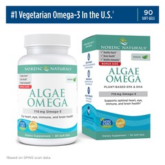 Nordic Naturals Algae Omega – Vegan Omega-3s, 90 Count