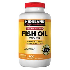 Kirkland Signature Fish Oil 1000 mg 400 Softgels | Omega-3 | Exp 07/28 | EPA DHA