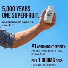2 X Alevia Organic Amla Capsules 1000mg Indian Gooseberry Antioxidant Supple 60c