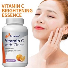Vitamin C 1000mg – 30/60/120Capsules With Hesperidin,Zinc & Rutin Immune Support
