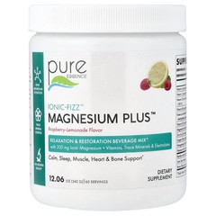 2 X Pure Essence, lonic-Fizz�, Magnesium Plus�, Raspberry Lemonade, 12.06 oz (3