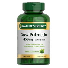 Nature’s Bounty Saw Palmetto 250 Count Herbal Supplement For Men’s Health