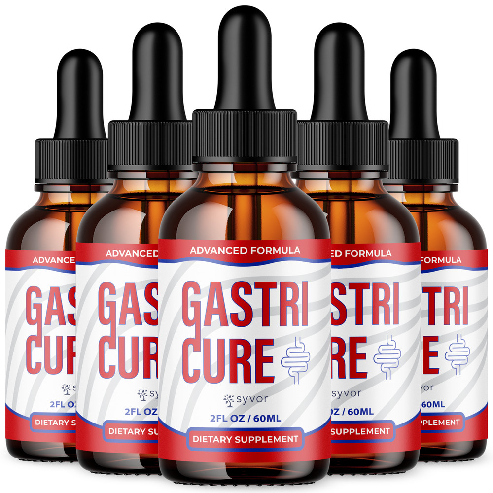(5 Pack) Gastri Cure Drops Gut Health Support Supplement GastriCure 150 Servings