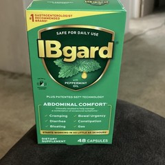 IBgard Peppermint Oil Abdominal Comfort Digestive Support 48 Capsules 11/2027