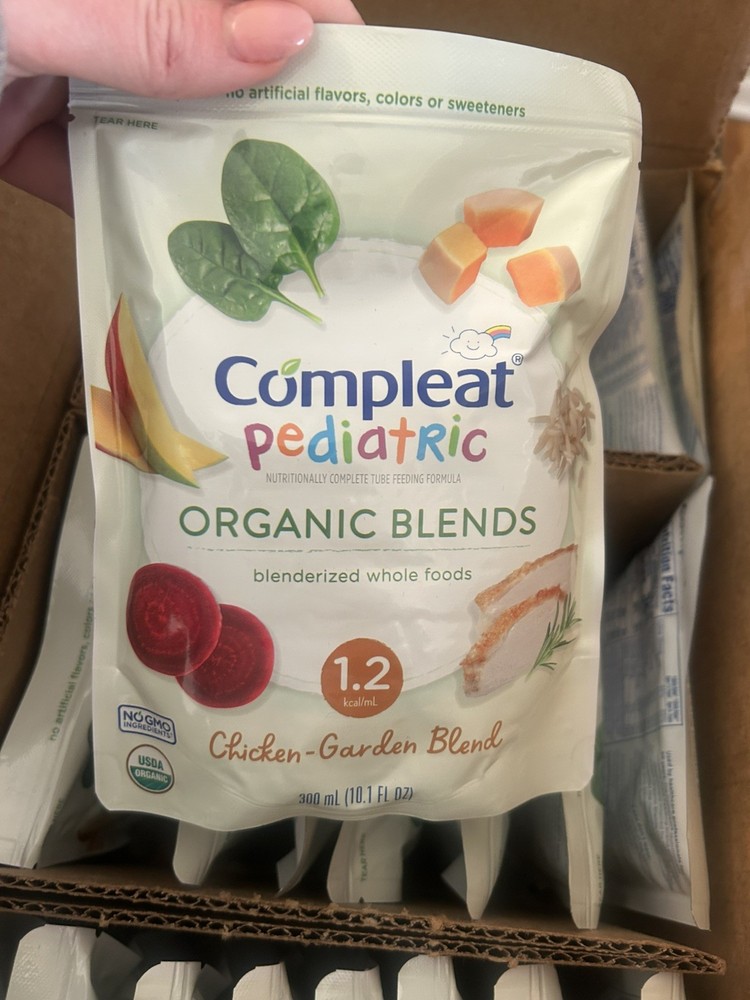 Compleat Pediatric Organic Blends Tube Feeding Chicken-Garden 10.1 oz 24 Ct
