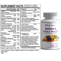 120 PCS X 2 Bottles Women’s Multivitamin -Women’s Health Multivitamin Complex ﻿