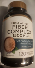 Psyllium 760mg/Oat Bran 700mg/Apple Pectin 40mg Triple Fiber Complex 120 Caps