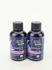 Mommys Bliss Baby Bedtime Drops Sleep Immunity Organic 2 oz Lot of 2 BB3/27